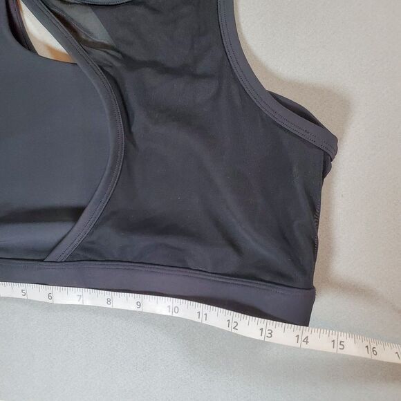 Alo Yoga Women’s Sports Bra Large Black Airlift Crescent Stretch Athletic - Picture 5 of 6